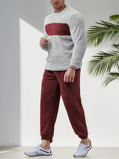 George - Gemütliches Fleece-Pyjama-Set für Herren