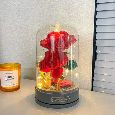 PetalTunes – Lego Rose Spieluhr für die Heimdekoration und aufmerksame Geschenke