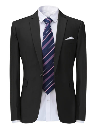 Charlie - Klassischer einfarbiger Herren-Blazer