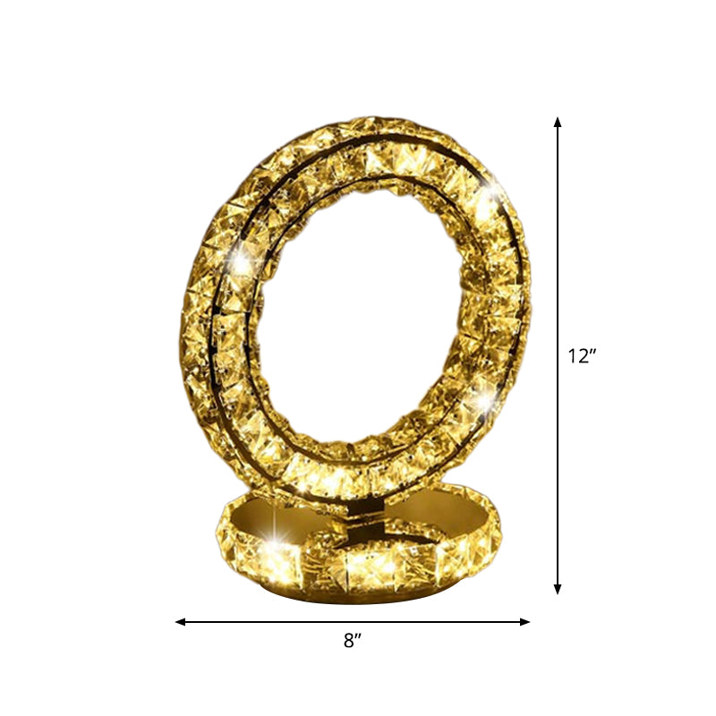 Auralis - Kristallbeschichtete LED Nachttischlampe