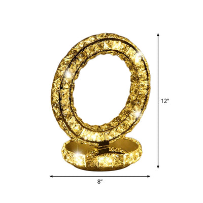 Auralis - Kristallbeschichtete LED Nachttischlampe
