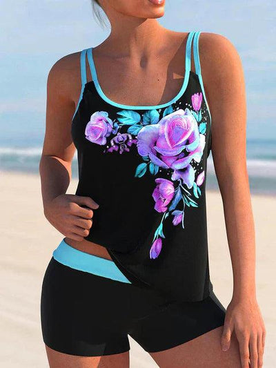 Simona | Blühender Tankini Set mit Blumenmuster
