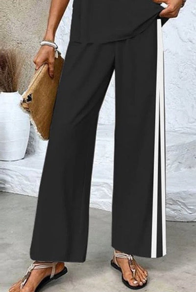 Sportlich-elegantes Set | Kontrastdesign & Weite Passform | Moderner Casual-Look