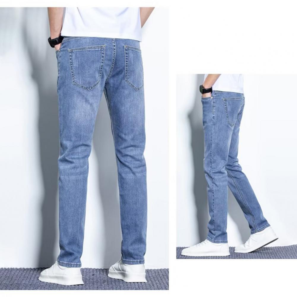 Avelena | Herren Sommer Elastische Gerade Hose