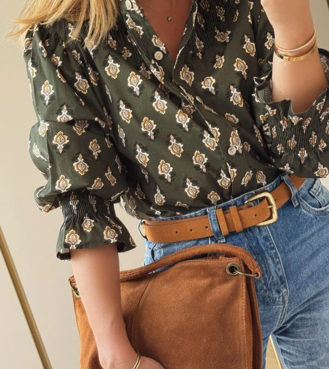 Elegante Bluse | Verspielte Details | Femininer Vintage-Charme