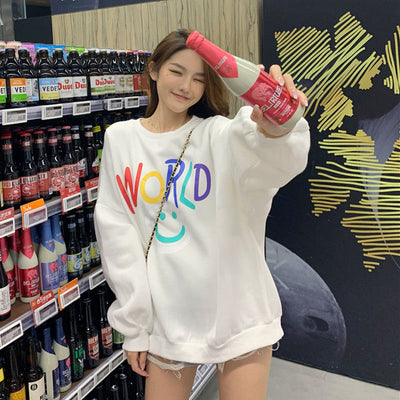 Femme Grafik Pullover Sweatshirt Heidi-Mode