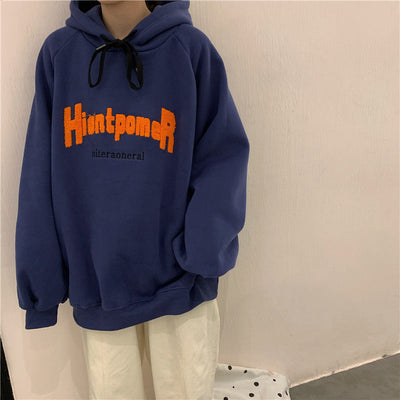 Femme Oversized Grafik Hoodie mit einzigartiger Beschriftung Heidi-Mode