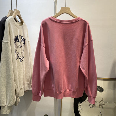 Femme Grafikdruck Übergrößen Sweatshirt Heidi-Mode