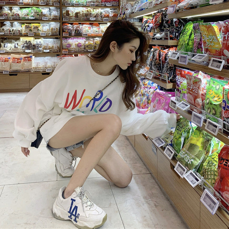 Femme Grafik Pullover Sweatshirt Heidi-Mode