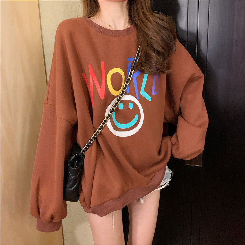 Femme Grafik Pullover Sweatshirt Heidi-Mode