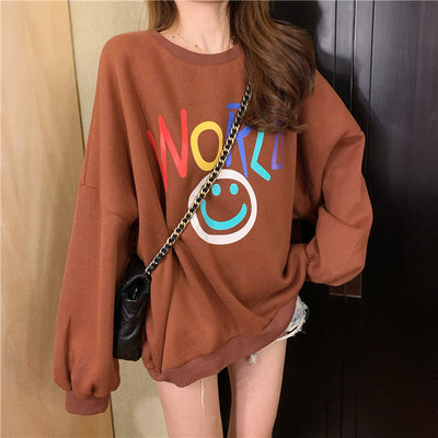 Femme Grafik Pullover Sweatshirt Heidi-Mode