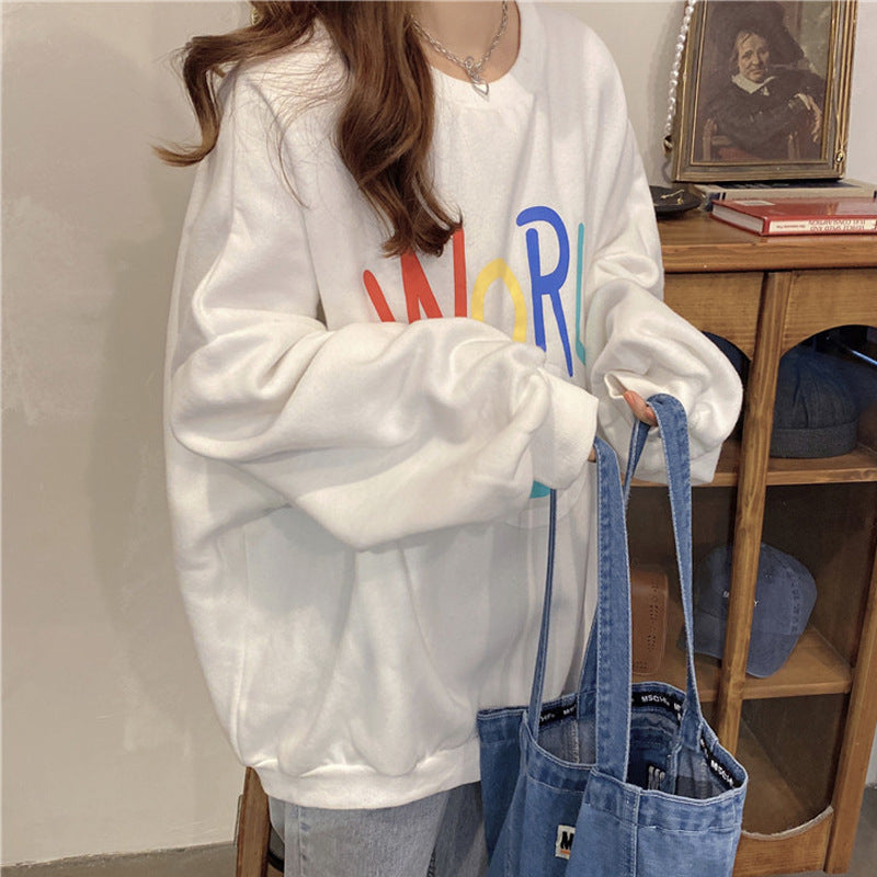 Femme Smiley Grafik Oversized Sweatshirt Heidi-Mode