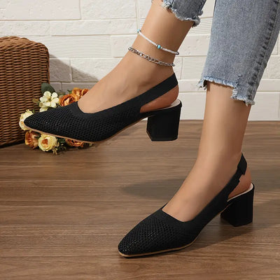 Sabrina -  Atmungsaktive hochhackige Pantoffeln Sandalen Frauenschuhe