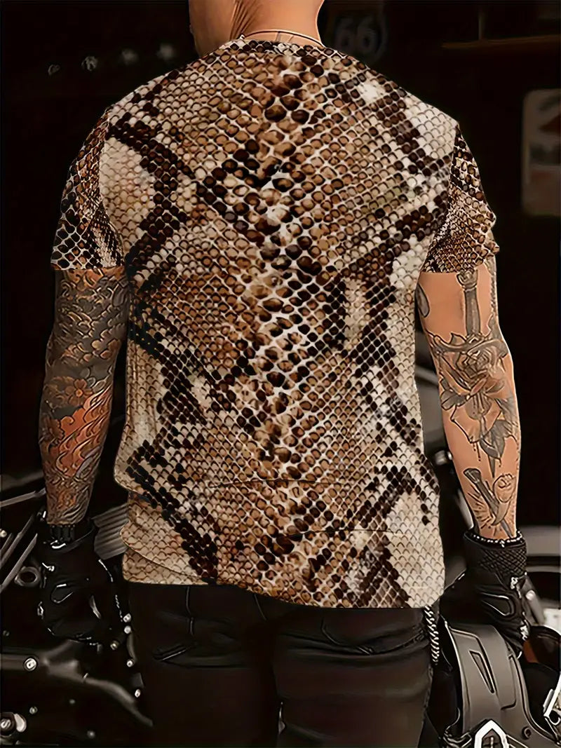 Fred - Schlangenhautdruck Freizeithemd