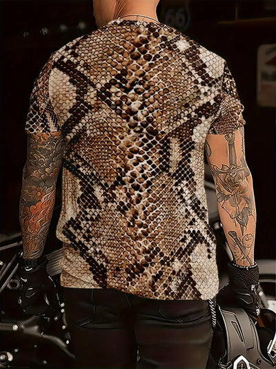 Fred - Schlangenhautdruck Freizeithemd