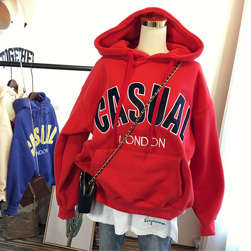 Damen Oversized Freizeit Grafik Hoodie Heidi-Mode