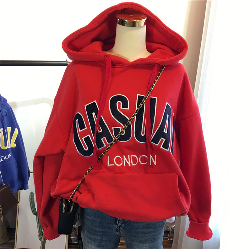 Damen Oversized Freizeit Grafik Hoodie Heidi-Mode