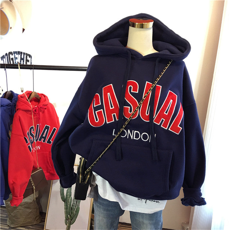 Damen Oversized Freizeit Grafik Hoodie Heidi-Mode