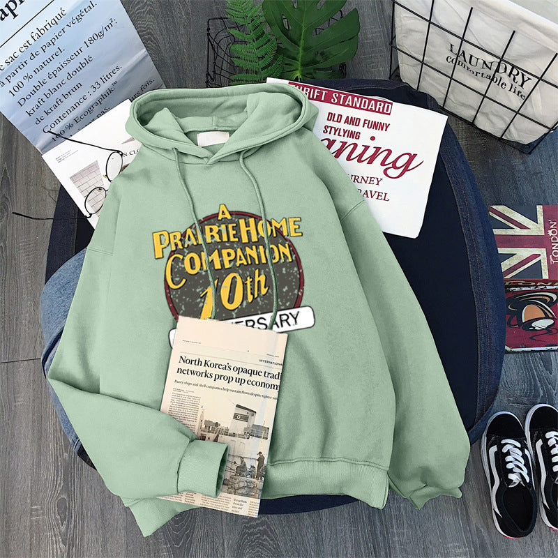 Femme Grafik Hoodie mit Jubiläumsdesign Heidi-Mode