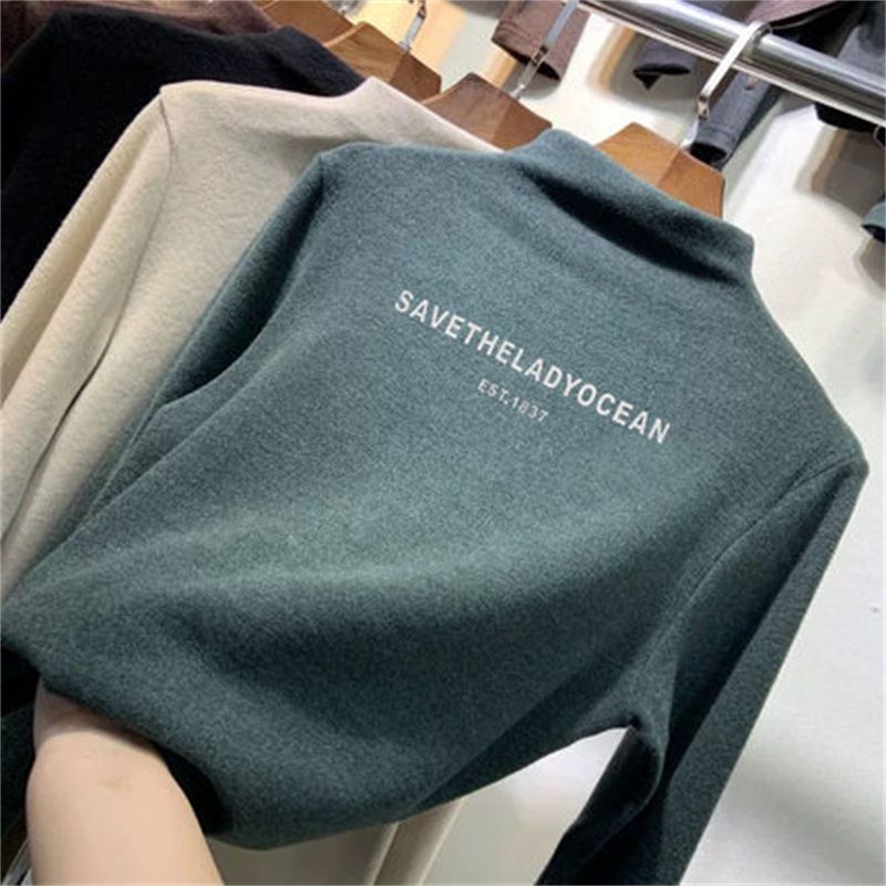 Femme Mock Neck Weiches Stricktop Heidi-Mode