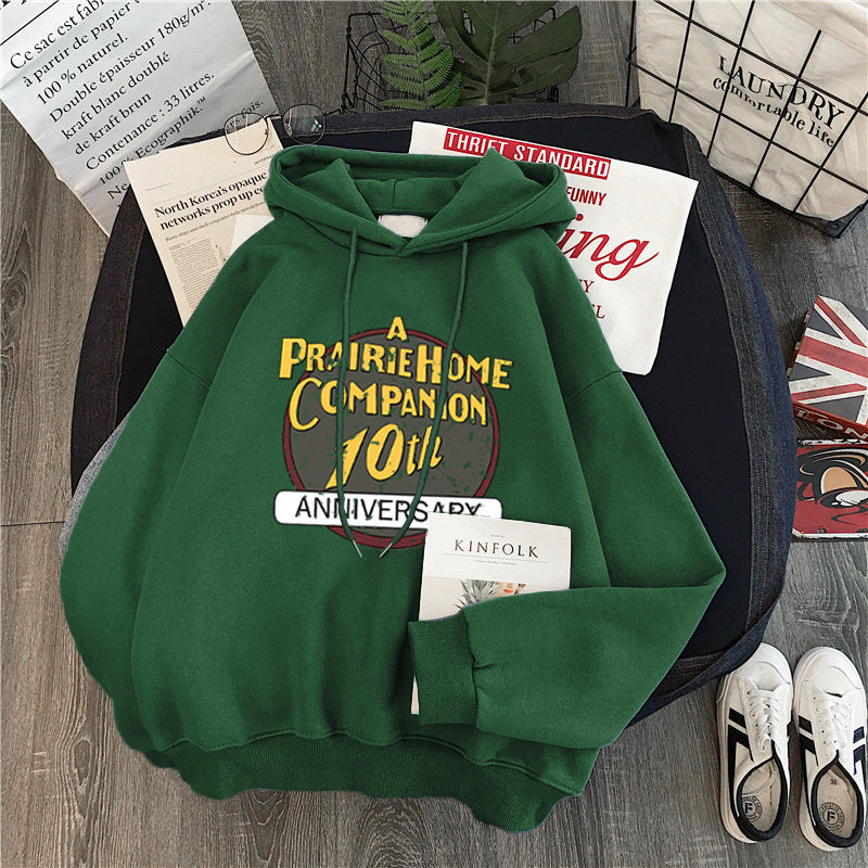 Femme Grafik Hoodie mit Jubiläumsdesign Heidi-Mode