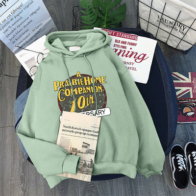 Femme Grafik Hoodie mit Jubiläumsdesign Heidi-Mode