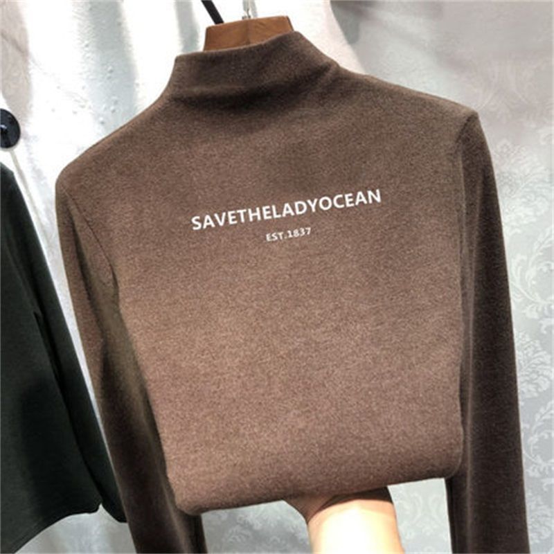 Femme Mock Neck Weiches Stricktop Heidi-Mode