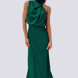 Chrissy - Elegantes Cocktailkleid für Damen in Dunkelgrün
