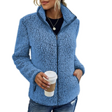Bequemes Damen Fleece-Weste - Petra in Blau