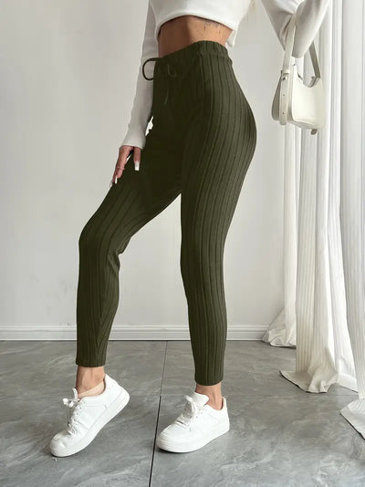 Athena - Hochelastische gerippte Damen-Leggings