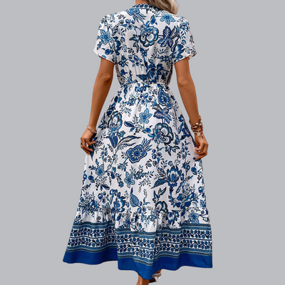 Ina™ | Boho-Maxikleid mit Taillenzug