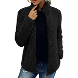 Bequemes Damen Fleece-Weste - Petra in Schwarz