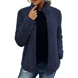 Bequemes Damen Fleece-Weste - Petra in Dunkelblau