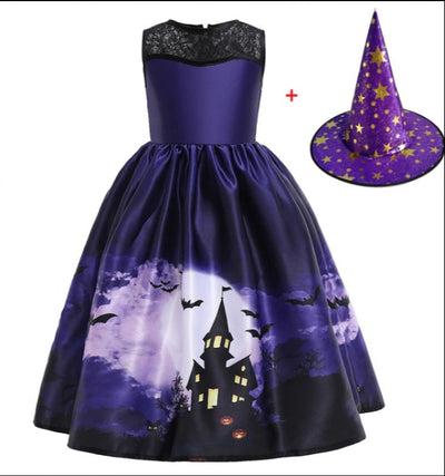 Avelena | Halloween Netz Prinzessinnenkleid