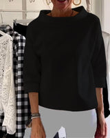 Sofia - Damen Elegantes Oberteil in Schwarz
