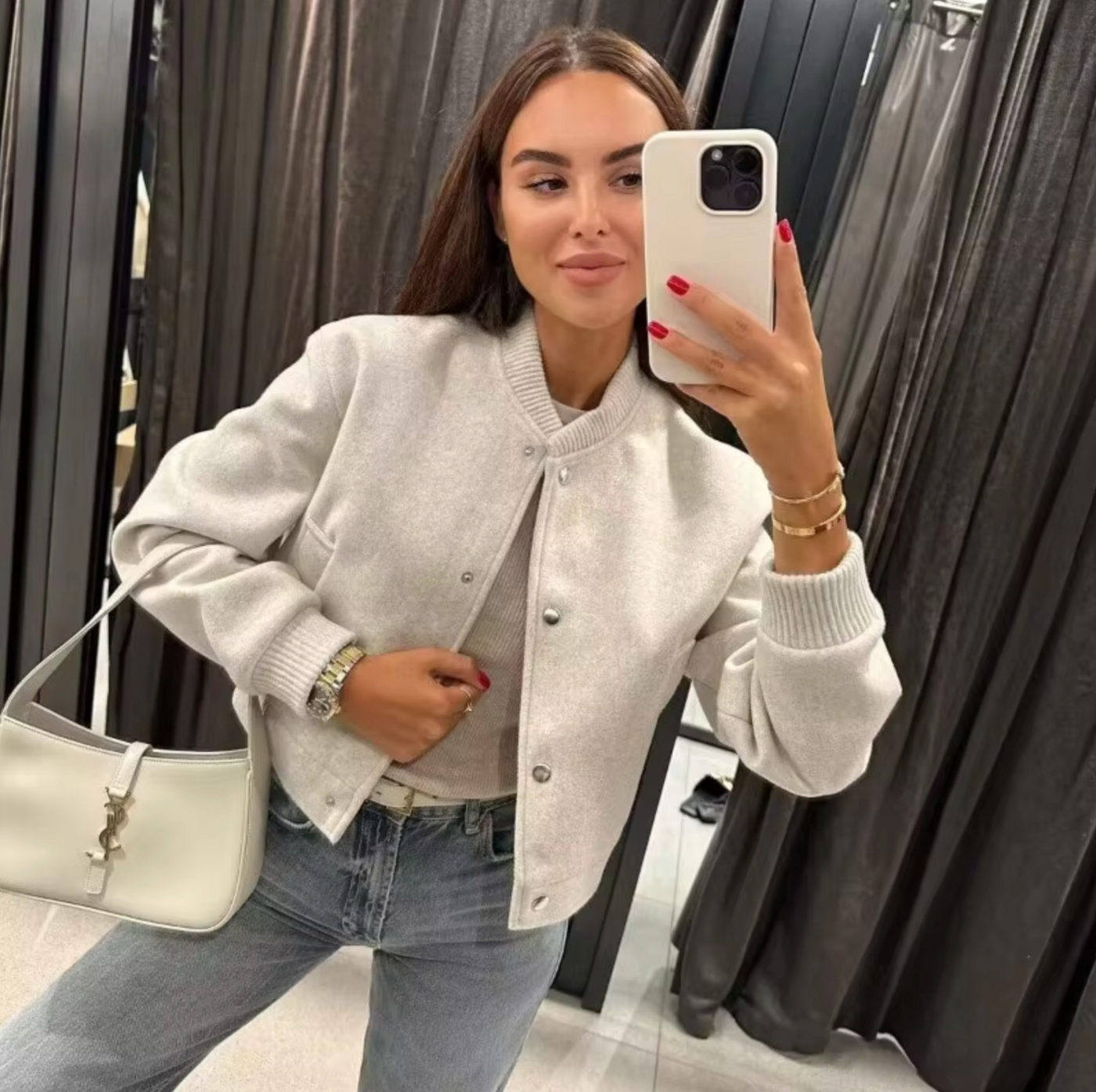 – Kurze Bomberjacke