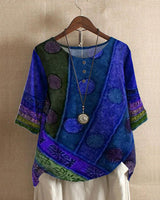 Modische Damen-Top - Eva in Blau