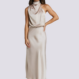 Chrissy - Elegantes Cocktailkleid für Damen in Aprikose