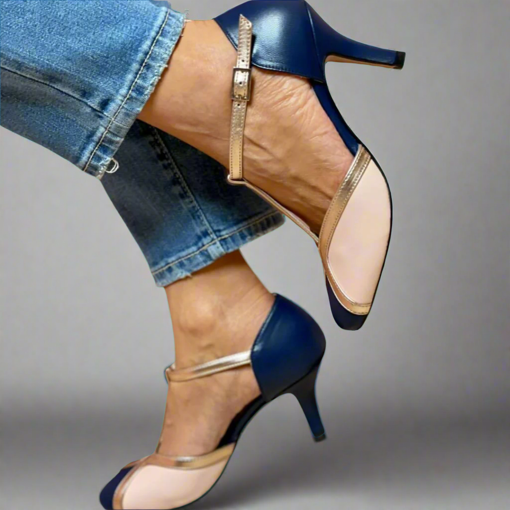 Brunhilde | Elegante Sandalen mit Komfortabsatz