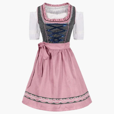 Mieder-Dirndl Kleid mit Schnürung für Damen - Oktoberfest 2025
