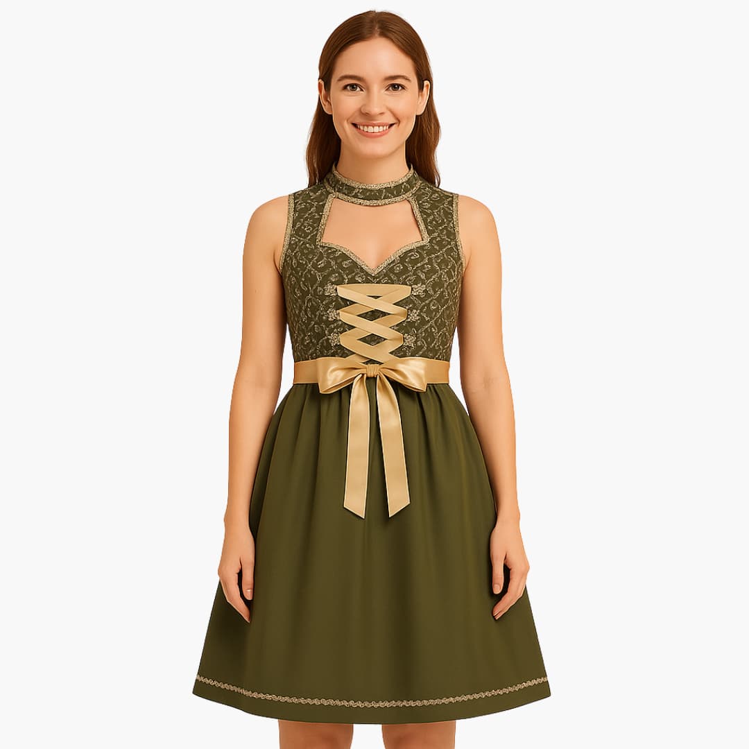 Dirndl mit Schürze für Damen - Oktoberfest 2025