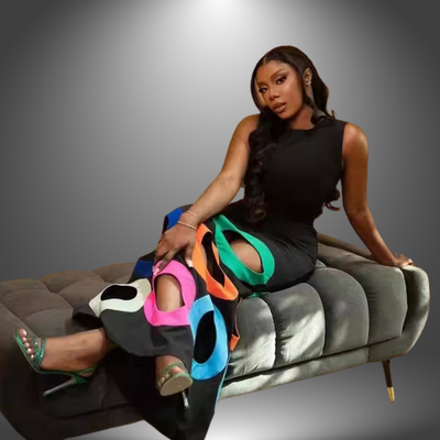 Luna | Künstlerisches Handgemachtes Damenkleid