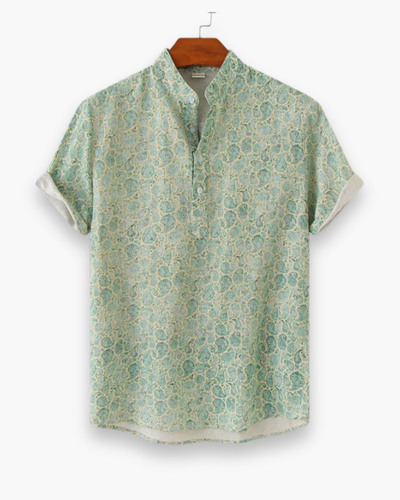 Herren Elegantes Freizeit Hemd | Stilvolles Blumenmuster