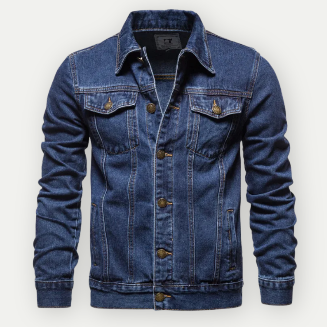 Herren Klassische Übergangsjacke | Trucker-Stil Jeanslook