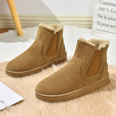 Josiah - Leichte pelzige Schneestiefel für den Winter