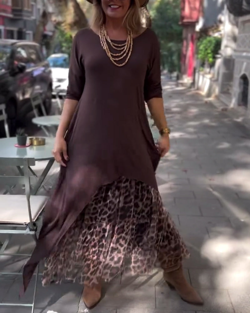 RAFFAELLA | Asymmetrisches Kleid mit langen Ärmeln und Tüll-Effekt-Rock für einen schicken und einzigartigen Look