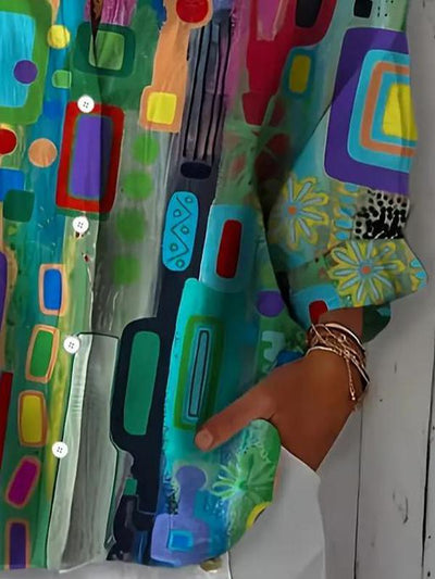 Freja | Abstraktes Farbverlauf T-Shirt