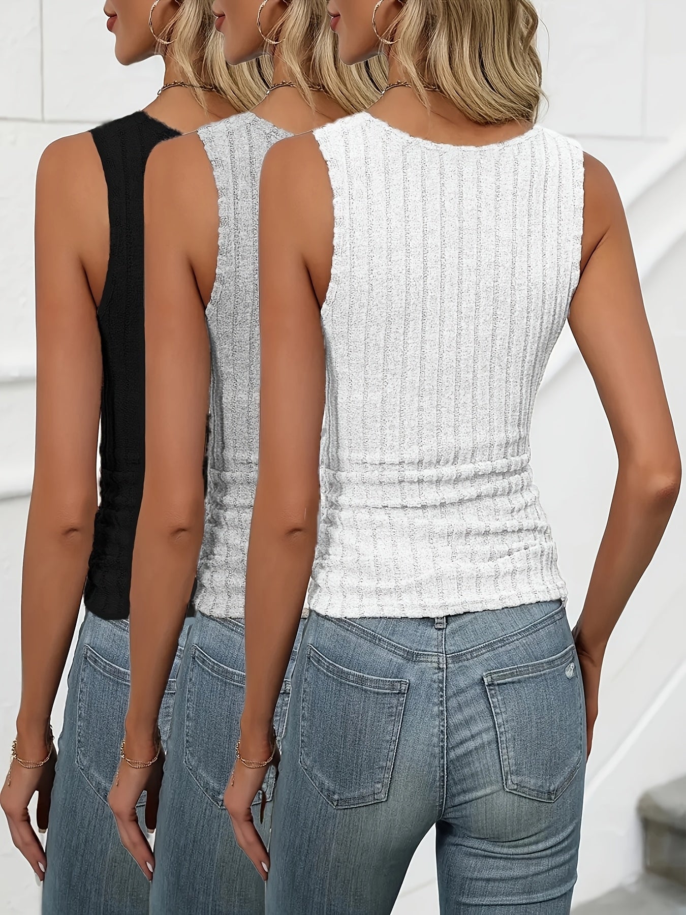 Geripptes Tanktop | Figurschmeichelnd | Vielseitig kombinierbar