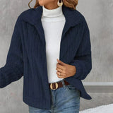 Hannah | Kurze und Moderne Damen Strick-Strickjacke in Marineblau