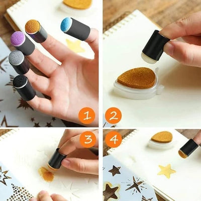50% RABATT | DazzleDab™ | DIY Schwamm-Finger-Mal-Set - inkl. 20 Farben